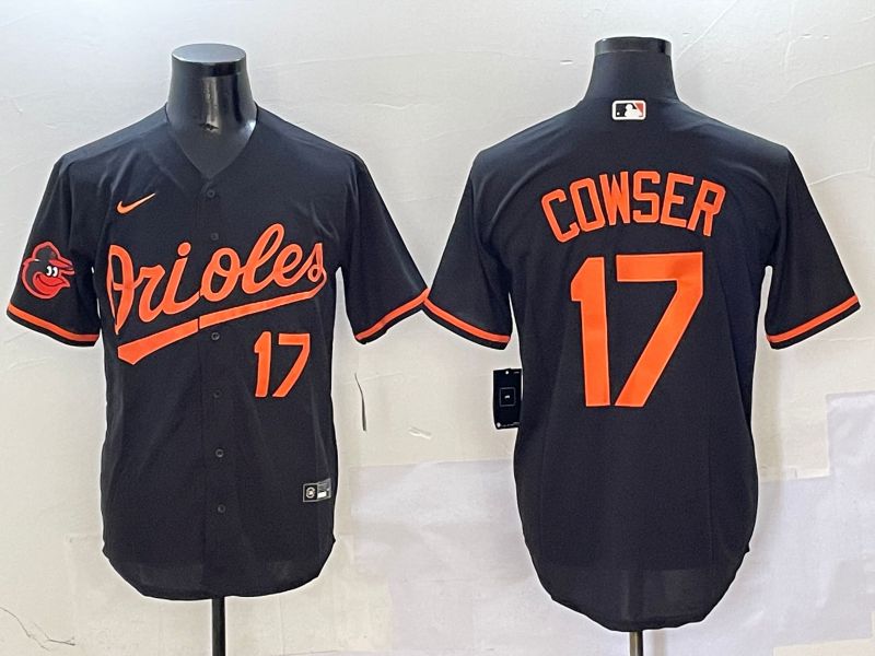 Men Baltimore Orioles #17 Cowser Black Game 2025 Nike MLB Jersey style 9->youth mlb jersey->Youth Jersey
